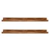 AZSKY 48 Inches Long Wood Photo Picture Ledge Shelf with Lip Floating Shelves for Nursery Books Set of 2 Rustic Wall Shelf for Kids Bedroom Office Bathroom Living Room Frames view 1