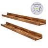 AZSKY 48 Inches Long Wood Photo Picture Ledge Shelf with Lip Floating Shelves for Nursery Books Set of 2 Rustic Wall Shelf for Kids Bedroom Office Bathroom Living Room Frames view 4
