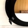 11.5" Mirror Porthole Black Powder Coated Finish Wall Hanging Nautical Home Decorative view 3
