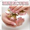 Manicure IX Nail Salon Services Sign Advertising Marketing Dcor Vertical (Wallpaper Fabric Poster Decal with Adhesive Backing [Indoors], 18H x 12" W) view 1