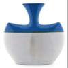 Ceramic VASE with Cubist Design, Picassian Style, Modern Art, Handmade and Handpainted. Exclusive Collection, Limited Production. 9,25" x 2,36" x 14,17" view 3