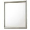 Benjara Square Molded Wooden Frame Dresser Mirror- Antique Silver view 4