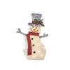RAZ Imports Mister Snowman 20.5" Flocked Tinsel Lighted Snowman view 1