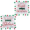RAZ Imports Santa's Little Helpers 11" Pom Pom Pillow, Assortment of 2 view 1