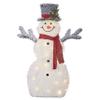 RAZ Imports Mister Snowman 40" Flocked Tinsel Lighted Snowman view 1