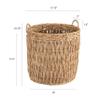 Household Essentials Brown Tall Round Wicker Storage Basket view 2