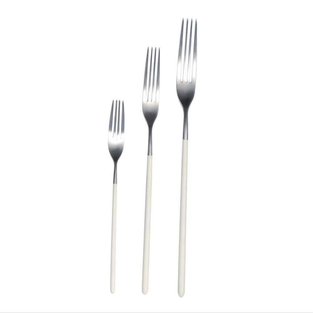 Broggi Fork Set of 3, White