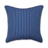 Pillow Perfect Outdoor/Indoor Love Life At The Lake Throw Pillow, 18" x 18", Blue view 4