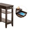 Anshunyin Sofa Table 2 Layer Edge Table Side Table with Drawer End Stand Table Bedside Table,Living Room,Bedroom,Hallway,Bathroom Accent Table Home-Office Furniture Coffee view 3