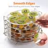 Goldlion Dehydrator Rack Compatible with Instant Pot 6 Quart Stainless Steel Stand Accessories for Air Fryer Crisp Lid view 4
