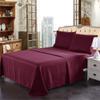 3 Piece Modern Cool Breathable Luxury Sheet, Beautiful Elegant Design 2200 Thread Count Solid Burg Red Egyptian Cotton Sheets, Deep Pocket Fading Wrinkle Shrink Resistant Silky Soft Bed Sheets Twin view 1