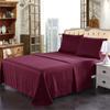 4 Piece Modern Cool Breathable Luxury Sheet, Beautiful Elegant Design 2200 Thread Count Solid Burg Red Egyptian Cotton Sheets, Deep Pocket Fading Wrinkle Shrink Resistant Silky Soft Bed Sheets Queen view 1