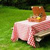 (2/5/ 10 Pack) Linentablecloth 60 x 126-Inch Rectangular Red & White Checker Polyester Tablecloth, Washable Cloth for Picnic, Restaurant, Dining, Kitchen, Wedding & Party (10) view 1