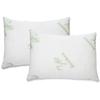All American Collection Soft Home Bedroom Premium Hotel Quality 2pc Pillow Shredded Memory Foam for Sleeping (Queen, White) view 2