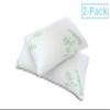 All American Collection Soft Home Bedroom Premium Hotel Quality 2pc Pillow Shredded Memory Foam for Sleeping (Queen, White) view 3
