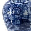 A&B Home Ginger Jar with Abstract Pattern and Handled Lid - 20" - Blue, White Finish view 4