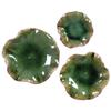 AR Lighting Abella Green Ceramic Wall Decor, S/3 view 1