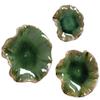 AR Lighting Abella Green Ceramic Wall Decor, S/3 view 4