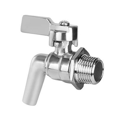 Beer Faucet, 200PSI 1/2" Keg Faucet Tap, Stainless Steel Adjustable Tap Spigot for Homebrew Wine Beer Beverage Dispenser