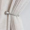 DSstyles 1Pair Hanging Hook,U Shape Hanging Hook with Round Head for Wall Curtain Rods Accessoires Black view 2
