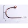 DSstyles 1Pair Hanging Hook,U Shape Hanging Hook with Round Head for Wall Curtain Rods Accessoires Black view 3