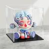 LANSCOERY Acrylic Display Case, 4.7 x 4.7 x 4.7 in Clear Display Box with 2mm Panels, Black Base, LED String Light Accessory for Small Collectibles and Mini Figures view 2
