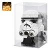 LASOA Acrylic Display Case for Collectibles Clear Display Box with Mirrored Back and Base, Self-Assembly Showcase for Figurines, Models, and Memorabilia, 6x6x10inch view 1