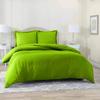 1500 Thread Count Egyptian Cotton Ultra Soft & Durable 1-PC Duvet Cover (with Zipper Closure & Use Corner Ties) Solid (Super King, Parrot Green) view 1