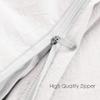 1500 Thread Count Egyptian Cotton Ultra Soft & Durable 1-PC Duvet Cover (with Zipper Closure & Use Corner Ties) Solid (Full/Queen, Grey) view 3