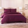 1500 Thread Count Egyptian Cotton Ultra Soft & Durable 1-PC Duvet Cover (with Zipper Closure & Use Corner Ties) Solid (King/Cal-King, Wine) view 1