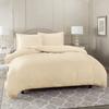 1500 Thread Count Egyptian Cotton Ultra Soft & Durable 1-PC Duvet Cover (with Zipper Closure & Use Corner Ties) Solid (Super King, Ivory) view 1