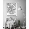Stockholm map poster print | Modern black and white wall art | Scandinavian home decor | Sweden City prints artwork | Fine art posters 20x30 view 3