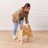 ECR4Kids Stackable Wooden Toddler Chair, 10in, Kids Furniture, Natural, 2-Pack view 2