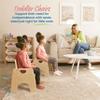 ECR4Kids Stackable Wooden Toddler Chair, 10in, Kids Furniture, Natural, 2-Pack view 4