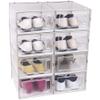 OnDisplay Clik Stackable Interlocking Shoe Box System (Standard Clear/White, Set of 8) view 4