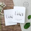 Custom Vow Book Wedding Vows Personalized Renewal His Her Bride Groom Ceremony Notebooks White Silver Foil - Set of 2 Books view 1