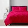 100% Organic Cotton Duvet Cover Set, 1 Duvet Cover and 2 Pillowcases, Buttery Soft, Cooling, Eco Friendly, Breathable, 800 Thread Count, Durable pintuck Comforter cover (Hot Pink, California King) view 1
