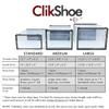 OnDisplay Clik Stackable Interlocking Shoe Box System (Large Clear/Black, Set of 8) view 2