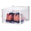 OnDisplay Clik Stackable Interlocking Shoe Box System (Medium Clear/White, Single Box) view 1