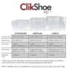 OnDisplay Clik Stackable Interlocking Shoe Box System (Medium Clear/White, Single Box) view 2