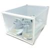 OnDisplay Clik Stackable Interlocking Shoe Box System (Medium Clear/White, Single Box) view 3