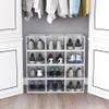OnDisplay Clik Stackable Interlocking Shoe Box System (Medium Clear/White, Single Box) view 4