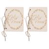 Fdit Wedding Vow Booklets, Wood Cover 4.1 x 3.1 in Set of 2 view 1