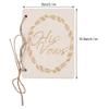 Fdit Wedding Vow Booklets, Wood Cover 4.1 x 3.1 in Set of 2 view 2