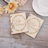 Fdit Wedding Vow Booklets, Wood Cover 4.1 x 3.1 in Set of 2 view 3