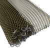 Midwest Hearth Fireplace Screen Mesh Curtain 29" High (Made in USA) Two 24" Wide Panels (Antique Brass) view 3
