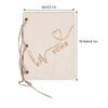 Fdit Wedding Vow Books Wood Cover, 2 Pack 4.1 x 3.1 In view 2