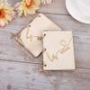 Fdit Wedding Vow Books Wood Cover, 2 Pack 4.1 x 3.1 In view 3