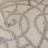 Nourison Home Palamos Cream Grey 4' x 6' Area Rug - Easy Clean, Non Shedding, Bed Room, Living Room, Dining Room, Kitchen (4' x 6') view 2