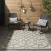 Nourison Home Palamos Cream Grey 4' x 6' Area Rug - Easy Clean, Non Shedding, Bed Room, Living Room, Dining Room, Kitchen (4' x 6') view 4